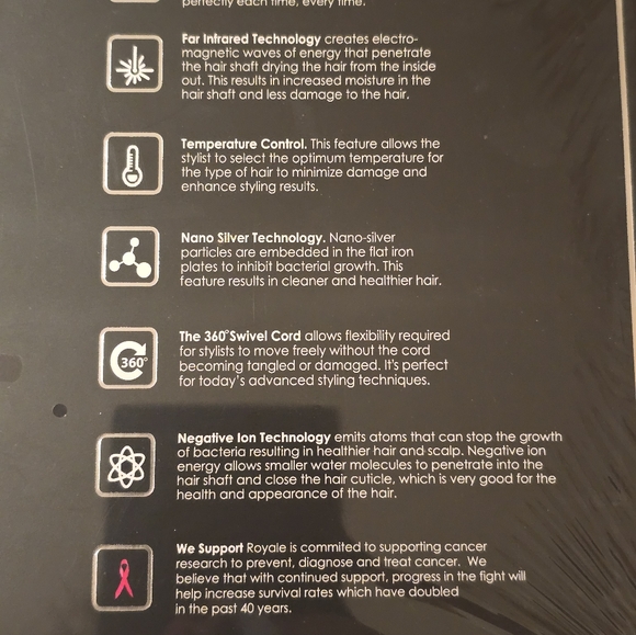 Royale Hair Styling Pro Flat Iron And The Multi Purpose Ceramic Hairbrush - Picture 3 of 14